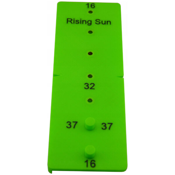 Szablon do wiercenia otworów pod podpórki półek – Regulacja 7 otworów x 32mm